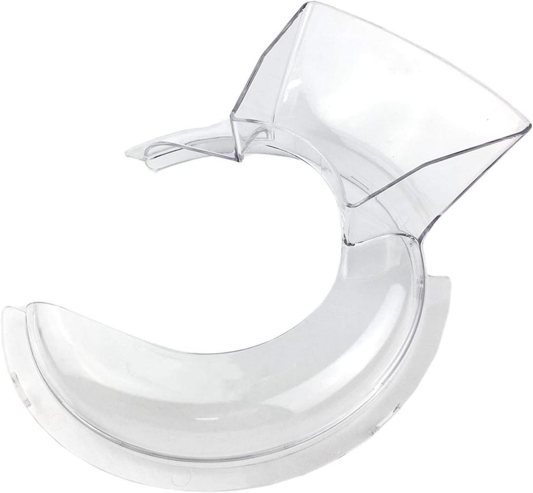 Pouring Shield for KitchenAid Tilt Head 4.5-5QT (Only) Stainless Steel Bowl Insert, KN1PS Transparent Splash Guard, Safety Pouring Shield Fits Kitchen Aid Standing Mixer Attachments & Accessories