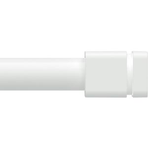 White Curtain Rods for Windows 48 to 84,Adjustable 1 Inch With Brackets, Heavy Duty Modern Window Rods for Living Room,Bedroom(30 to 90")