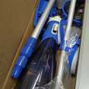 Cordless Pool Vacuum with Telescopic Pole, 18.5 GPM Powerful Suction, 1.5H Supercharge Technology, Handheld Pool Vacuum Cleaner for Above Ground/Inground Pools, Hot Tubs, Blue
