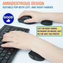 Ergonomic Mouse Wrist Rest - Adjustable Height with Rolling Base,Comfortable Computer Mouse Wrist Support,Resilience Support During Work, Pain Relief, Anti-Fatigue (White)