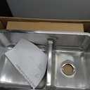 Elkay ELUHAQD32179 Lustertone Classic 40/60 Double Bowl Undermount Stainless Steel Sink with Aqua Divide, 36