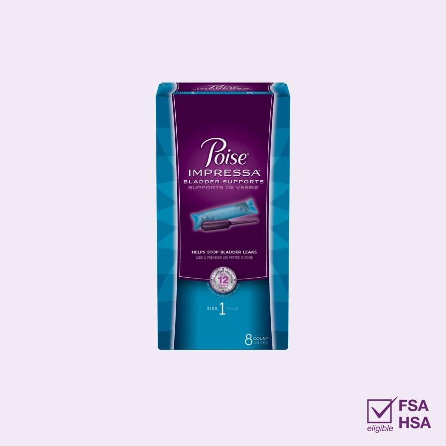 Poise IMPRESSA BLADDER SUPPORTS 8 COUNT