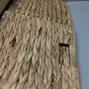 11x11in Storage Baskets Set of 4 Water Hyacinth Baskets,Foldable Handwoven Storage Cubes,Woven Baskets for Bathroom, Bedroom, Laundry, Pantry, Shelves