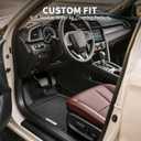 YITAMOTOR Floor Mats for 2019-2025 Toyota RAV4 (Not Fit Hybrid or Prime), Custom Fit All Weather Floor Liners Anti-Slip TPE Rubber Mat, Super Duty Toyota RAV4 Accessories, 1st & 2nd Row, Black