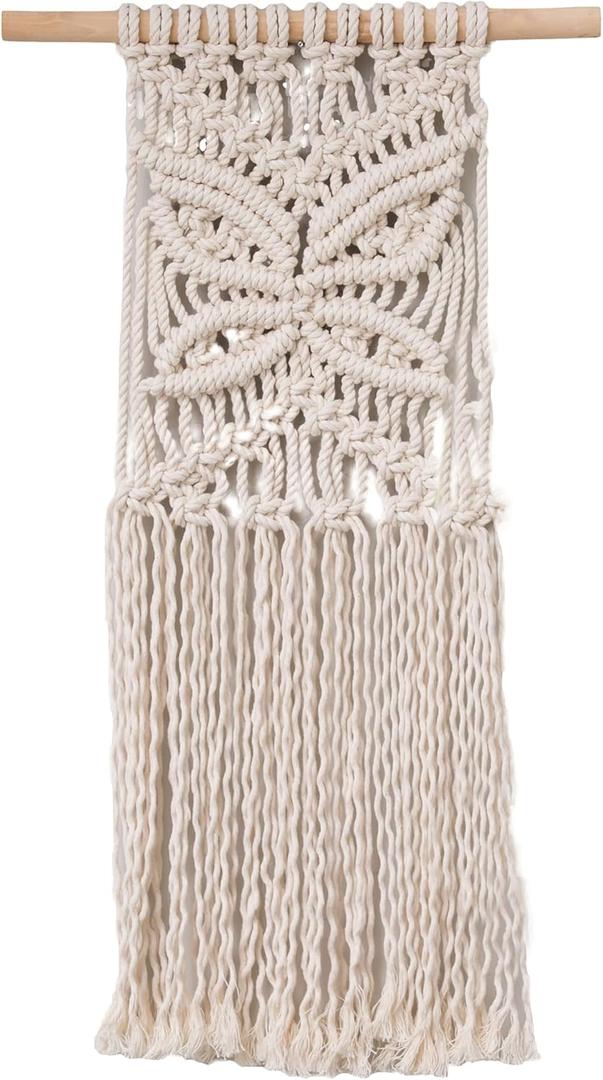 LEISURE ARTS Macrame Kit Butterfly, Macrame Kits for Adults Beginners, Wall Hanger Kit, Beginners Kit, DIY Kit Beginner