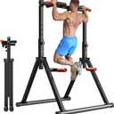 Power Tower Pull Up Dip Station Foldable, Pull Up Bar Station Adjustable, Multi-Function Home Gym, Strength Training Fitness Equipment, Triangular Design, for Home Outdoor