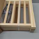 YOCAN Paint-Free Wooden Freestanding Dog Gates for The House,Doorways, Stairs,Wood Dog Fences Indoor Pet Gate,Step Over Fence-6 Panel H:16.9" L:138"