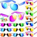 Joycover Kids Sunglasses Party Favors, Translucent Toddler Sunglasses Bulk for Boys Girls, Goodie Bags Stuffers for Kids Classroom, Pool Beach Party Favors Graduation Birthday Gifts - 16 Packs
