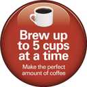 Hamilton Beach 5 Cup Drip Coffee Maker with Easy FrontFill Basket, Compact Design, Programmable Clock, Glass Carafe, Auto Pause and Pour, Black & Stainless Steel (46111)