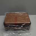 Vinyl Record Player 3-Speed Bluetooth Portable Suitcase Records Player with 2 Built-in Stereo Speakers, Belt-Driven Turntable for Vinyl Records, Support RCA Line Out, AUX Out (Brown)