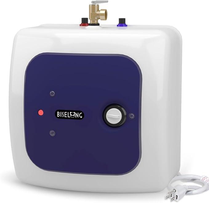 110V-120V 1.5Kw Small Under Sink Tank 8 Gallon Water Heater Hot Storage,Mini Instant Electric RV TR Trailer Kitchen Compact Point-of-Use,30L