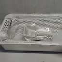 Stainless Steel Litter Box, XL Metal Litter Box with High Sides Lid, Extra Large Cat Litter Boxes for Big Cats, Anti-Urine Leakage, Non-Sticky, Easy Cleaning, Include Mat & Scoop
