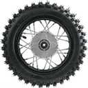 10" Rear Wheel Rim Tire Assembly 12mm Bearing for 50cc 70cc 90cc 110cc Dirt Pit Pro Trail Bike CRF50 DRZ70 PW50 BBR50 TTR50 DRZ50 SSR 3.00-10 80/100-10 1.4x10 (Tire 3.00-10 No Drum Brake)