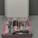 Farery Thermal Brush Set 3 in 1, Ceramic Curling Wand & Hot Brush with 9 Temperatures. 3 Interchangeable Travel Curling Irons for Short, Medium & Long Hair (1.25'', 1.5'' & 1.75'' Barrels)