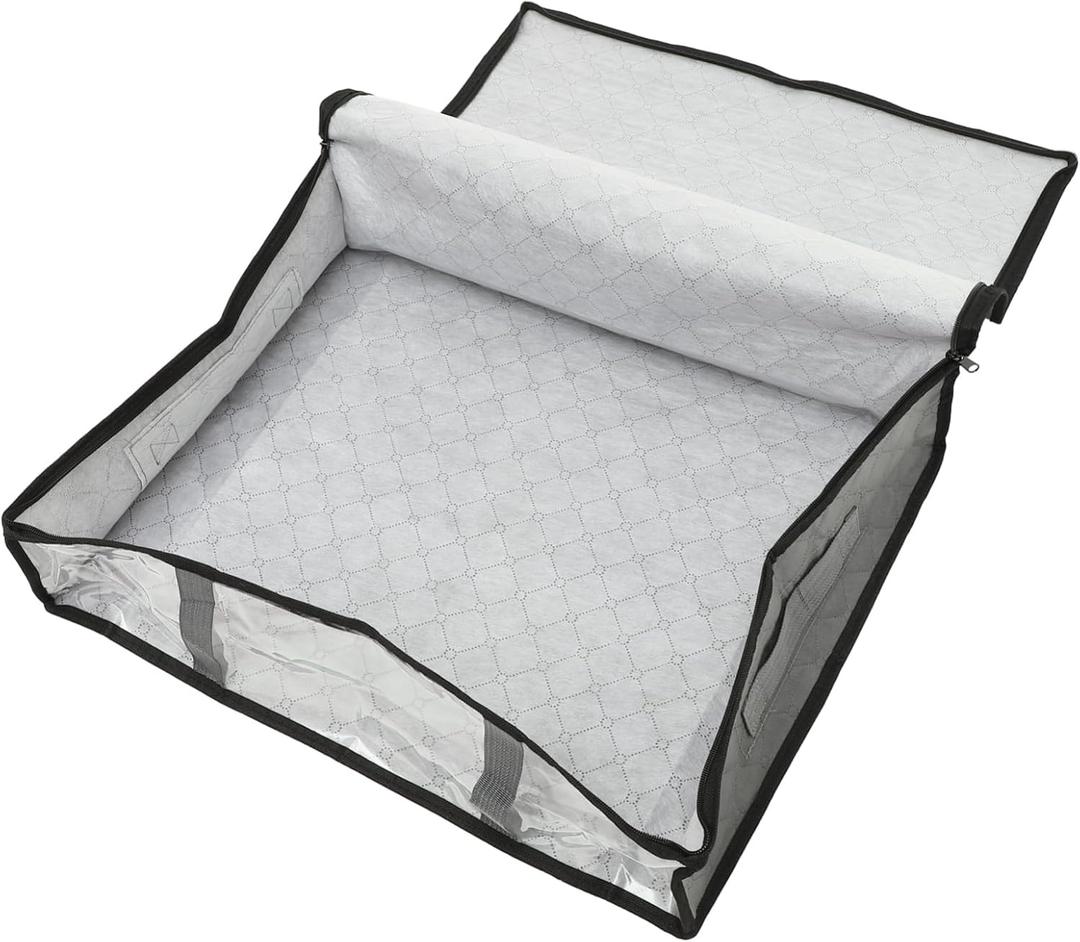 Storage Bag Large Capacity Breathable Non Woven Storage Bin for Blankets Quilts and Seasonal Clothes and Space Saving Organizer for Bedroom