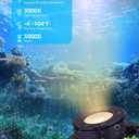 SUNVIE 3W Pond Lights LED Underwater 3000K Warm White IP68 Waterproof Underwater Pond Lights 12-24V AC/DC Low Voltage Fountain Light LED Underwater for Outdoor Ponds Fountains Waterfalls, 4 Pack