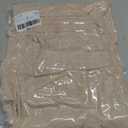 Verdusa Women's Straight Leg Pants Drawstring Waist Knitted Extra Long Trousers Fall Outfit Khaki Medium
