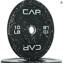 CAP 2-inch Olympic Bumper Plate Weight Set of 2, 10 lbs , Pair