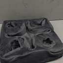 Couch and Bed Cup Holder Pillow, Sofa Refreshment Tray for Drinks/Remote Control/Snacks Holder (Gray)