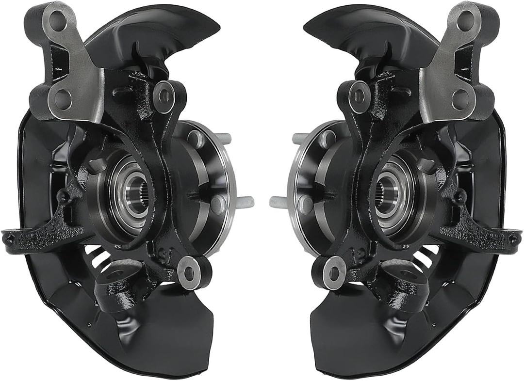 2 PCS Front Left and Right Steering Knuckles Wheel Bearing Hubs Assembly Replacement for 2011-2017 Toyota Sienna 698430, 698431