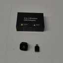 2-in-1 Wireless CarPlay & Android Auto Adapter, Plug & Play CarPlay Dongle Converts Wired to Wireless, Fast Auto-Connect, No Delay, Compact Design for iPhone & Android with USB/USB-C Port(Black)