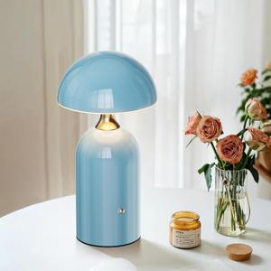 HOMY New Blue Pure Craft Desk lamp Indoor Home Improvement Lighting Outdoor Camping Atmosphere Lamp Nightlight LED Bedroom, Living Room, Home Office, Patio, Bathroom, Dining Table