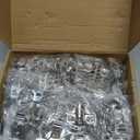 20 Pack Soft Close Cabinet Door Hinges for 1/2" Partial Overlay Cupboard, 100 Degree Opening Angel, Stainless Concealed Kitchen Cabinet Hinges with Mounting Screws and Manual