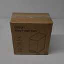 Cesun Small Bathroom Trash Can with Lid Soft Close, Step Pedal, 5 Liter / 1.3 Gallon Stainless Steel Garbage Can with Removable Inner Bucket, Waste Basket for Bathroom, Bedroom (White)