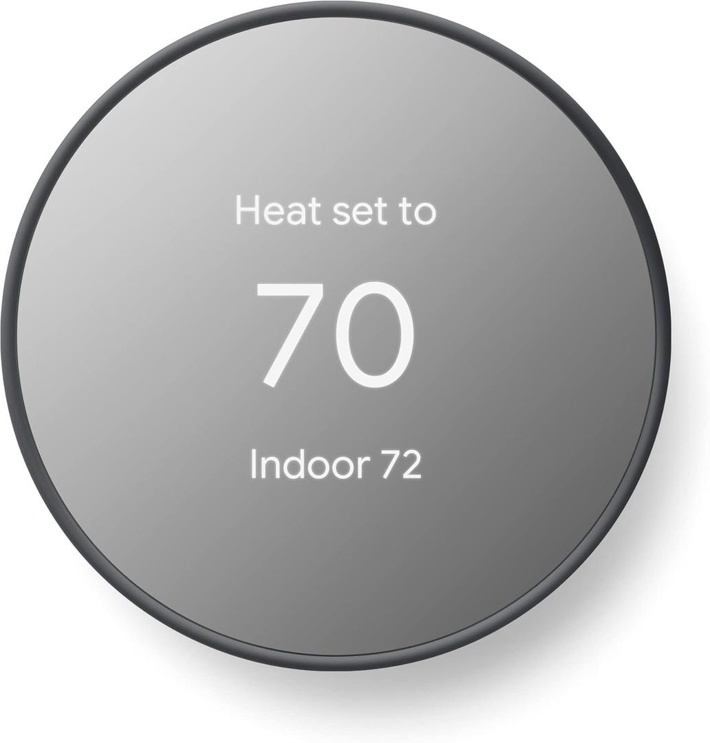 Google Nest Thermostat - Smart Thermostat for Home - Programmable Wifi Thermostat - Charcoal Google Nest Thermostat - Smart Thermostat for Home - Programmable Wifi Thermostat - Charcoal