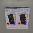 2 x Wavy LED Light % Mirror Phone holder