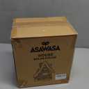 ASAWASA Resin Fairy House Statues with Solar Powered Lights, Funny Garden Sculptures with Flocked and Cobblestone Decor, Exquisite Garden Cottage Figurines