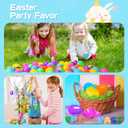 MGparty 100 Pcs Easter Eggs 2.36" Bright Plastic Fillable Easter Eggs Empty with 4 Golden Eggs for Easter Basket Stuffers, Party Favors, Egg Hunt Supplies, and Easter Decorations