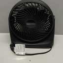 Air Circulator Desk Fan for Bedroom, Home and Office, 90-Degree Tilt Head, 3 Speed Settings, Cooling, 35 Watts, Black, 11.1"W x 6.3"D x 10.9"H