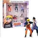 P.M.I. Naruto Shippuden Collectible Mini Figures 6 Pack Deluxe Box | Anime Action Toy Set Featuring Team 7 Ninjas, Akatsuki, Legendary Sannin & Rare Shinobi (Assortment B)
