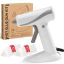Krightlink Hot Glue Gun Kit with 30 Glue Sticks, Fast Preheating Hot Melt, 20w Precision Nozzle High Temp for School Crafts DIY Arts and Home Repairs (White Glue Gun)