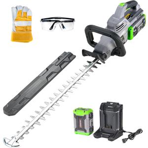 26-Inch Hedge Trimmers Cordless with Battery 60V Electric Bush Trimmer 2.5Ah Battery Power Heavy Duty Hedge Trimmer Brushless|Dual Action Steel Blades|1" Cutting Capacity for Shaping Hedges Shrubs