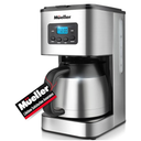 Mueller Ultra Brew Thermal Coffee Maker, 8 cup (34oz) Carafe, Keep Warm, Auto Shut-Off, LCD Display Coffee Machine, Programmable, Delay Brew Function, Stainless Steel