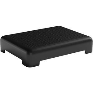 Mobility One Step Stool for Adult Elderly, Non-Slip Heavy Duty Indoor Outdoor Step Platform Assistive Device, Portable Riser for Car, Bed, Door, Stair, Bathroom, Black-Black