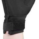 OTC Resting Splint Glove, 5 Finger Semi-Rigid Splints, Open Tips, Black, Right Hand, Large