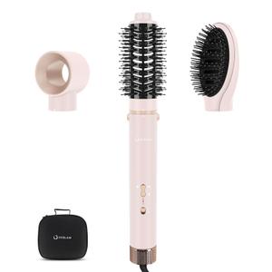 IG INGLAM MegaAIR Styler Air Styling & Drying System, Professional Interchange Hair Dryer Brush 110,000 RPM Brushless BLDC Motor Ionic Hot Air Volumizing and Shape, Pink