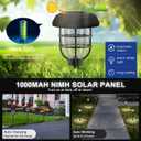 pearlstar Large Solar Pathway Lights Outdoor Waterproof 8 Pack Super Bright Solar Landscape Path Lights for Garden Lawn Walkway Driveway