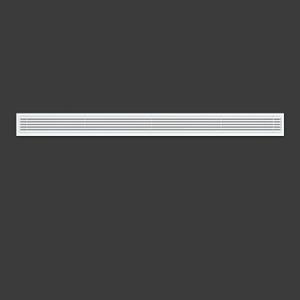 Linear Bar Air Grille 44" X 4", Aluminum Air Supply/Return Grilles,Easy Air Flow,Removable Grille/Door-HVAC Air Vent Cover,White[Outer Dimensions: 44.8"w X 4.8"h]
