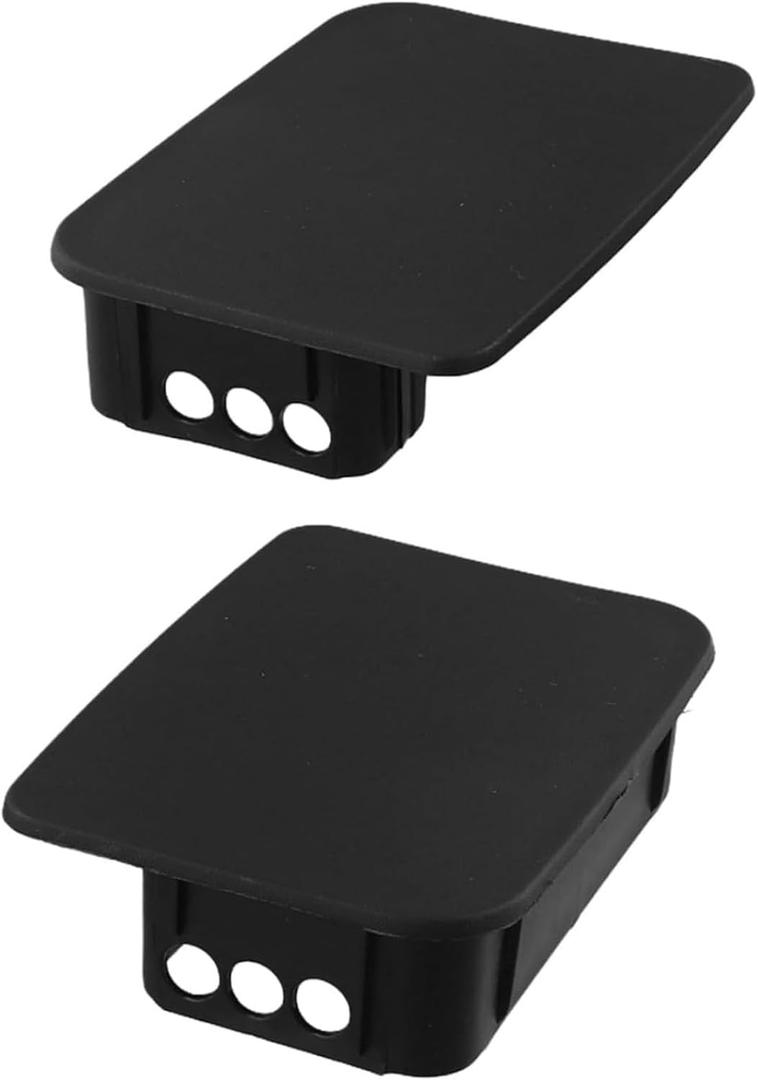 Left and Right Side Rear Bumper End Cap for Jeep TJ 1997-2006 Replacement 55078139AA 2Pcs Black