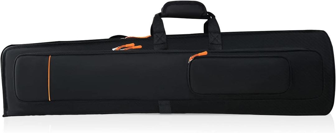 Trombone Case Gig Bag - Tenor Bass Trombone Protect Backpack Carry Bag - Water-proof Oxford Cloth 16mm Cotton Padded Trombone Accessories(36in)