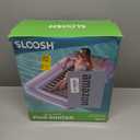 SLOOSH Inflatable Tanning Pool Lounger Float, 70" x 46" Pool Floats Adult with Pillow, 4 in 1 Suntan Tub Raft Floatie,Sunbathing Bed Lounge for Water Blow Up Kids Ball Pit Party Gifts, L-Golden White