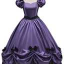 Women's Gothic Victorian Rococo Dress Civil War Southern Belle Tea Party Ball Gown Medieval Evening Dress, Medium