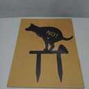 TTRGTFVR No Poop No Pee Dog Sign - Durable Metal Yard Sign to Stop Dogs from Pooping in Yard, Weatherproof 15.2x11.8 Inch Outdoor Warning Sign (1Pack, Black)