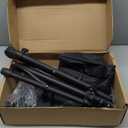 Projector Stand Tripod Adjustable, Laptop Height from 23.5 to 46.5 inches with Gooseneck Phone Holder, Floor for Office, Home, Stage, Studio, DJ Racks Holder Mount, 23.5inch-46.5inch (Black)