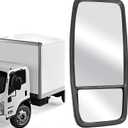 8980493150 Side Door Mirror Left Driver Side Fit for 2007-2023 ISUZU NPR NPR-HD NPR-XD NQR NRR for 2008-2023 Chevy GMC W3500 W4500 W5500, Truck Rear View Mirror (Left)