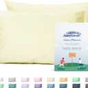 Sunflower Queen Pillowcases Set of 2, 100% Cotton Queen Pillow Cases 2, 2030 inches Cream, Soft and Breathable